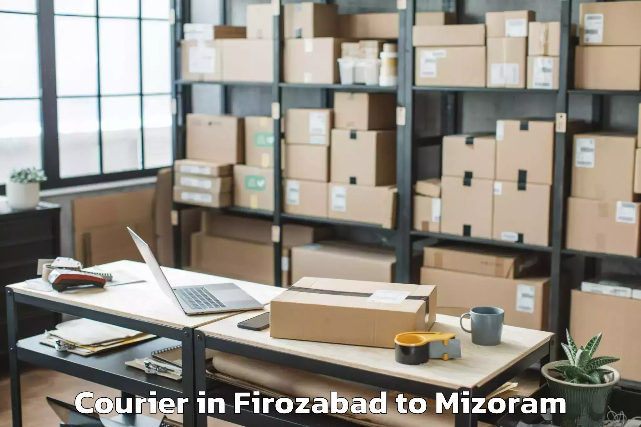 Leading Firozabad to Tlabung Courier Provider